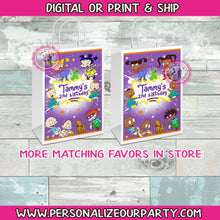Load image into Gallery viewer, Rugrats party favor bags/labels-African American rugrats--digital-printed-rugrats party favors-rugrats candy bags-rugrats gift bafs-rugrats