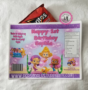 girls bubble guppies party package-digital-printed-bubble guppies party favors-bubble guppies girls party-bubble guppies birthday party