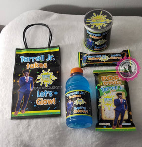 Glow party favors package-glow party-gow favors-slime party favors-digital-printed-digital party favor packages-please review item details