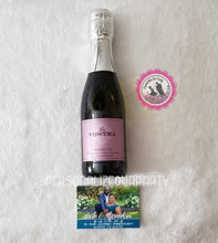 Load image into Gallery viewer, Personalized mini champagne bottle labels-digital-printed-annivesary party favors-wine bottle labels-champagne bottle labels-wedding favors