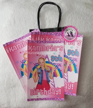 Load image into Gallery viewer, Jojo Siwa treat bags/labels-Jojo siwa party bag favors-jojo siwa candy bags-jojo siwa party-jojo siwa loot bags-digital-printed-jojo party