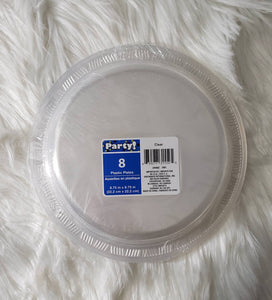 Phil & Lil rugrats 8.75in clear party plates/labels- personalized party supplies-rugrats birthday-rugrats party-gender reveal party supplies
