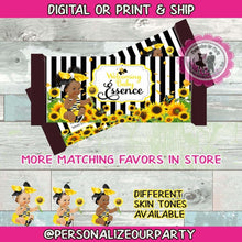 Load image into Gallery viewer, Sunflower baby shower candy bar wrapper-hershey&#39;s candy bar-sunflower party-1st birthday party favors-Sunflower theme party-digital-printed