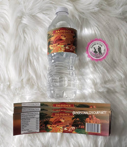 The Lion King water bottle labels-water bottle favors- lion king party favors-lion king birthday party favors-lion king party-digital-print