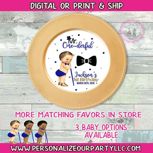 Mr One-derful charger plate inserts-digital-print-mr onederful party favors-mr onederful birthday party-1st birthday party favors-1st party