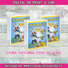 Load image into Gallery viewer, Pokemon party bag- pokemon gift bags-digital-printed-pokemon treat bags-pokemon loot bags-pokemon candy bags-pokemon favor bags-pokemon