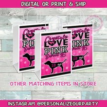 Load image into Gallery viewer, Victoria&#39;s Secret love pink inspired favor bags-love pink party favors-love pink gift bags-digital-print-love pink treat bags-VS sweet 16