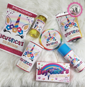 Rainbow Unicorn chip bag/wrappers-unicorn party favors-unicorn birthday party-unicorn-unicorn party bags-digital-printed-unicorn snack bags