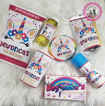 Load image into Gallery viewer, Rainbow unicorn jumbo cicus lollipop stickers-digital-printed-unicorn party favors-unicorn birthday-princess lollipops-princess suckers