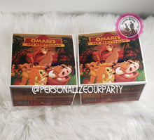 Load image into Gallery viewer, Lion guard shoe box party favors-lion guard gift box favors-digital-printed-Lion guard favor boxes-the lion king birthday party favors