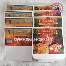 Load image into Gallery viewer, Lion guard shoe box party favors-lion guard gift box favors-digital-printed-Lion guard favor boxes-the lion king birthday party favors