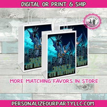 Load image into Gallery viewer, Batman gift bags-avengers party bags-digital-printed-batman treat bag labels-personalized loot bags batman party favors-party loot bag