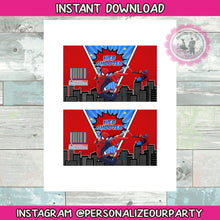 Load image into Gallery viewer, INSTANT DOWNLOAD spider man web shooter-spider man silly spray-spiderman silly string-goofy string-funny spray-digital-spider-man birthday