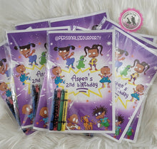 Load image into Gallery viewer, Personalized Rugrats coloring book-coloring book party favors-Rugrats birthday-digital-print-coloring favors-Rugrats party favors-Rugrats