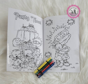 Personalized Rugrats coloring book-coloring book party favors-Rugrats birthday-digital-print-coloring favors-Rugrats party favors-Rugrats