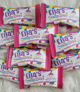 candy landy rice krispy treat/wrappers-candy land party favors-candy landy 1st birthday-candy land-candy land chip bags-rice krispie treats