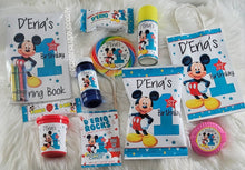 Load image into Gallery viewer, Mickey Mouse 1st birthday  inspired rice krispy treat wrappers-mickey mouse party favors-digital-print-mickey first birthday party favors