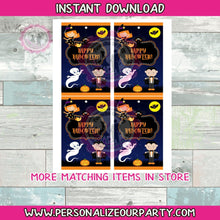 Load image into Gallery viewer, INSTANT DOWNLOAD Halloween capri sun juice pouch labels-Halloween party-Halloween birthday party favors-capri sun stickers-capri sun labels
