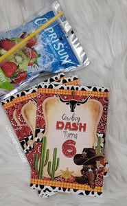 cowboy juice pouch stickers-western juice pouch stickers-western party favors-cowboy party favors-cowboy baby shower-digital-print-capri sun