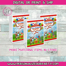 Load image into Gallery viewer, Circus party treat bags/labels-circus party favors-carnival party favors-digital-print-first birthday party favors-treat bags-circus party