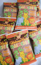 Load image into Gallery viewer, jungle baby shower chip bags/wrappers-safari baby shower-jungle party favors-jungle birthday-digital-print-jungle party-safari animals party