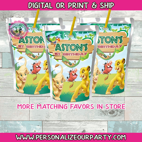 lion king capri sun juice label-lion guard party favors-lion guard party supplies-lion king party favors-capri sun labels-digital-printed