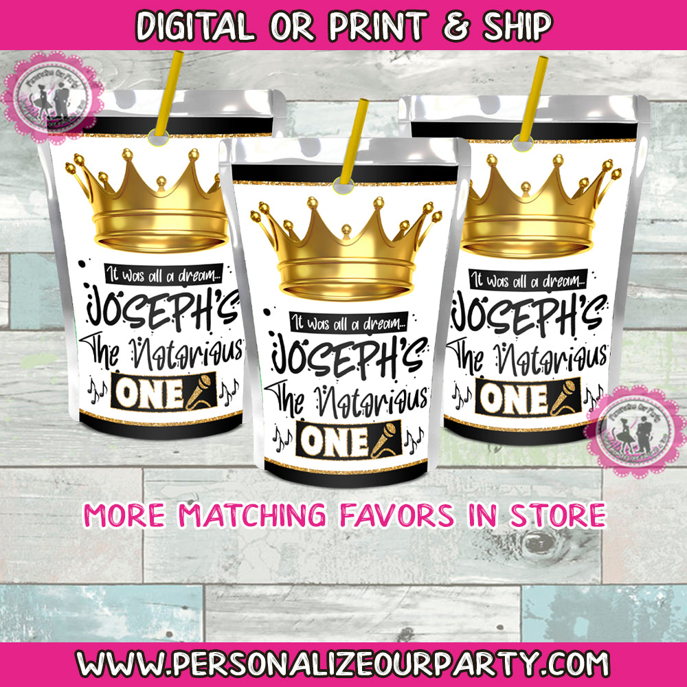 The notorious One capri sun juice pouch stickers – Personalize Our Party